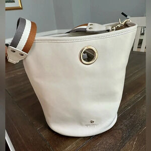 Spartina white bucket bag